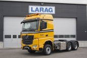 Bei schweren Aufgaben setzt die Allegro Transport AG auf den neuen Arocs 3363 LS 6x4