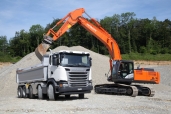 Road-Show für Baumaschinen und Baustellenfahrzeuge