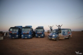 MAN Team mit TGE 4x4 bei der 29. Rallye Aïcha des Gazelles auf dem Podium